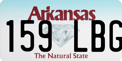 AR license plate 159LBG
