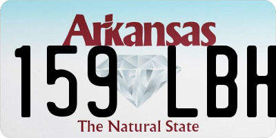 AR license plate 159LBH