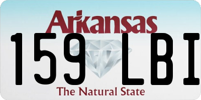 AR license plate 159LBI