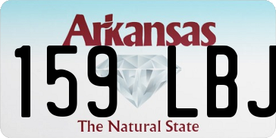AR license plate 159LBJ