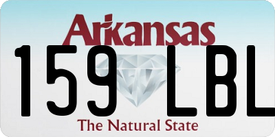 AR license plate 159LBL