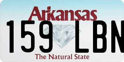 AR license plate 159LBN