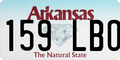 AR license plate 159LBO