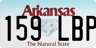 AR license plate 159LBP