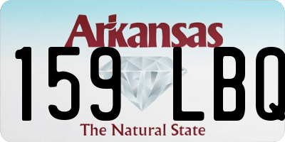 AR license plate 159LBQ
