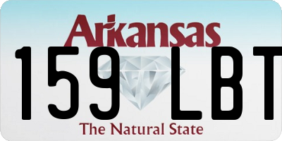 AR license plate 159LBT