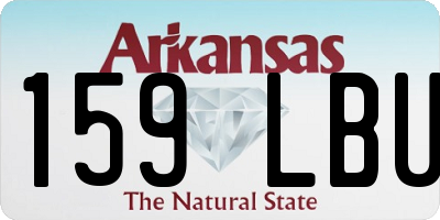 AR license plate 159LBU