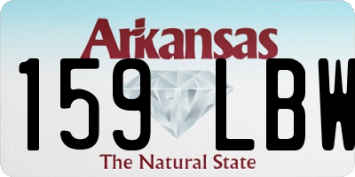 AR license plate 159LBW