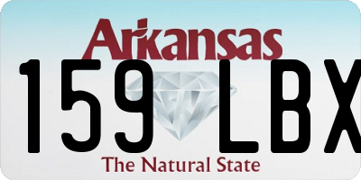 AR license plate 159LBX