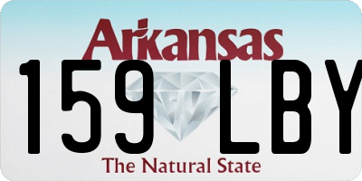AR license plate 159LBY