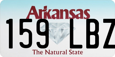 AR license plate 159LBZ