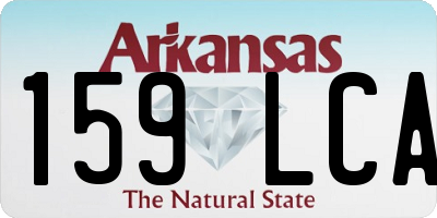 AR license plate 159LCA