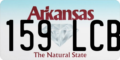 AR license plate 159LCB