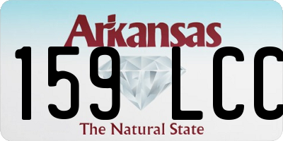 AR license plate 159LCC