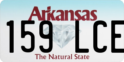 AR license plate 159LCE