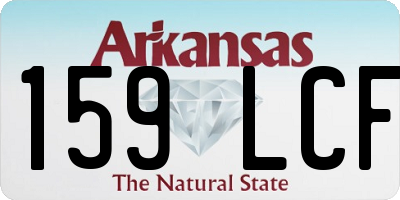 AR license plate 159LCF