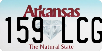 AR license plate 159LCG