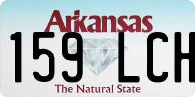 AR license plate 159LCH