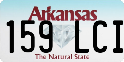 AR license plate 159LCI