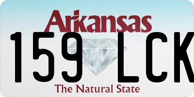 AR license plate 159LCK