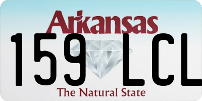 AR license plate 159LCL