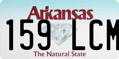 AR license plate 159LCM