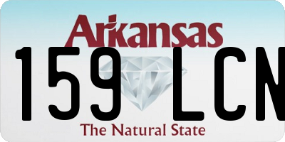 AR license plate 159LCN
