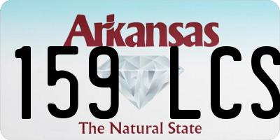 AR license plate 159LCS