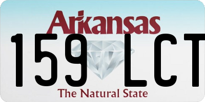 AR license plate 159LCT
