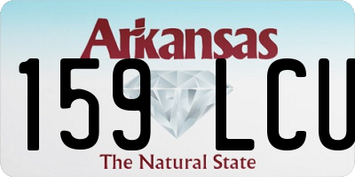 AR license plate 159LCU