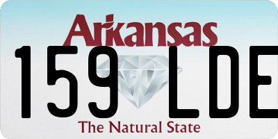AR license plate 159LDE
