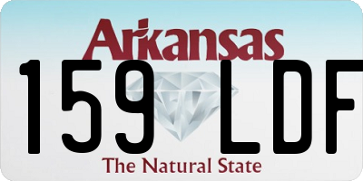 AR license plate 159LDF