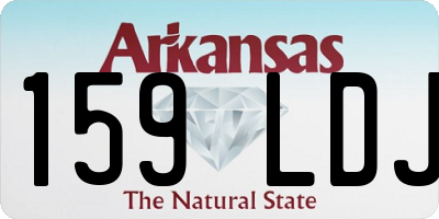 AR license plate 159LDJ