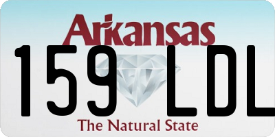 AR license plate 159LDL