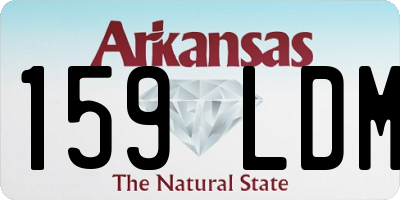 AR license plate 159LDM