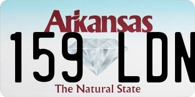 AR license plate 159LDN