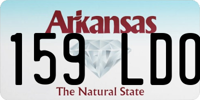 AR license plate 159LDO