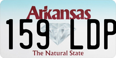 AR license plate 159LDP