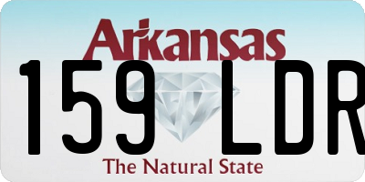 AR license plate 159LDR