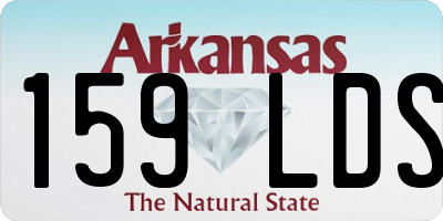 AR license plate 159LDS