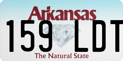 AR license plate 159LDT