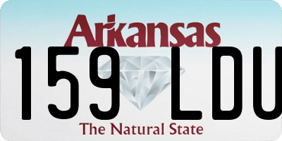 AR license plate 159LDU