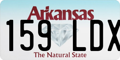 AR license plate 159LDX