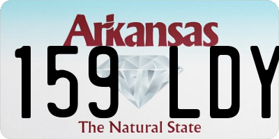 AR license plate 159LDY