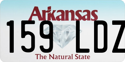 AR license plate 159LDZ