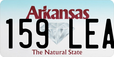 AR license plate 159LEA