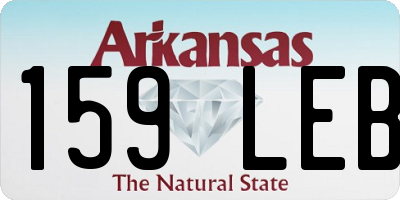 AR license plate 159LEB