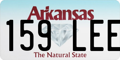AR license plate 159LEE