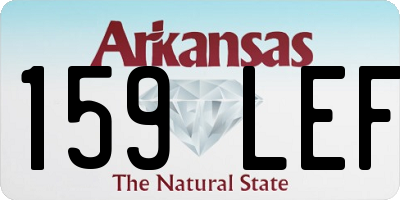 AR license plate 159LEF
