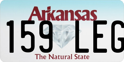 AR license plate 159LEG
